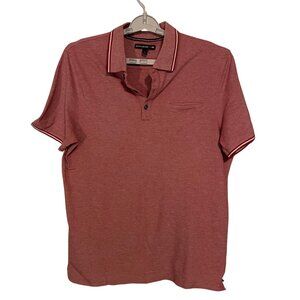 Banana Republic Men’s Polo Shirt Dusty Red Short Sleeve Cotton Stretch Size L